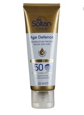 Soltan Once Age Defence 8hr Protect Facial Suncare with Hyaluronic Acid SPF50 