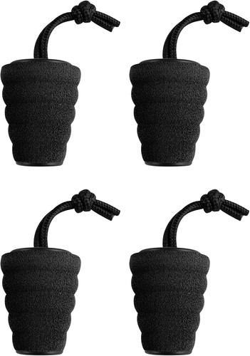 Pieces black kayak scupper - 4,