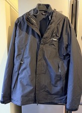 Mens Berghaus 3 In 1 Waterproof Jacket With Fleece  Black UK Large