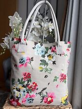 Joules Tote Bag Floral Cotton Shoulder Shopper Beach Holiday Handbag