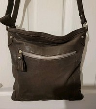 OUSHKA Brown Leather Crossbody