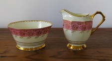 Plant Tuscan Pink Milk Jug / Creamer and Sugar Bowl 2 Piece Set 890986 780988