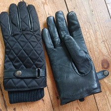 Black Leather Driving Gloves Small/Medium
