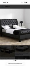 Black Leather Quilted Super