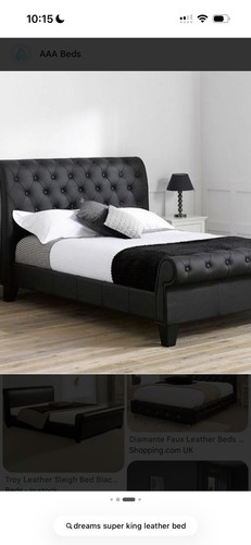 Black leather quilted super - quilted,