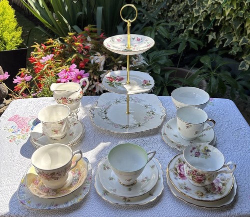 Vintage bone china tea set - ,