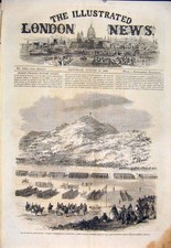 Old Antique Print Rifle Volunteer Edinburgh Arthur'S Seat Salisbury Crags