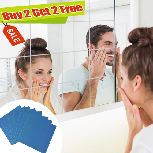 9pcs glass mirror tiles - glass, wall