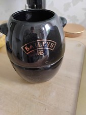 Baileys Irish chocolate Cream Fondue Pot 2018 Black VGC (No Forks) Never Used