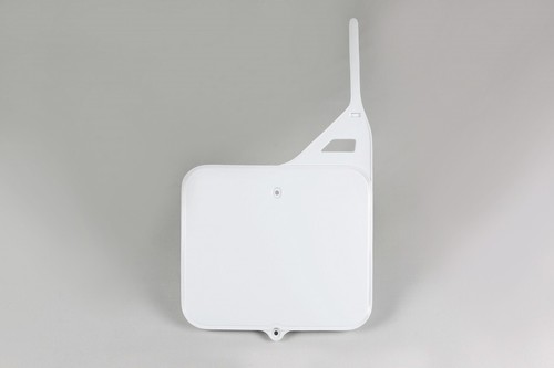 Ufo white front - number, plate