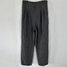 BLUE Clothing Herringbone Tweed Style Straight Leg Trousers SMALL (W26" L26")