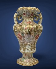 Antique Ridgway Rococo Urn