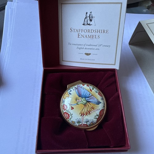 Staffordshire enamels trinket - staffordshire,