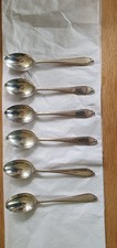 Solid Silver Teaspoons (6)