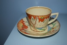 A rare Clarice Cliff Lynton Coffee cup & saucer "Taormina" 1936