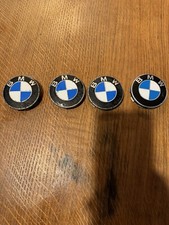  BMW Badges ALLOY WHEEL CENTRE HUB CAPS  68mm