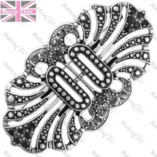BIG ORNATE CRYSTAL pin MAISIE