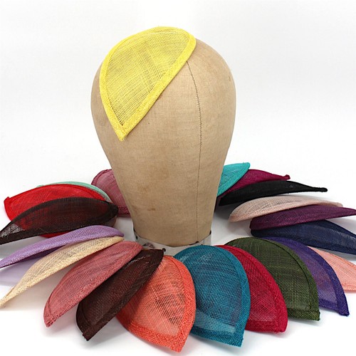 Sinamay teardrop fascinator - sinamay,
