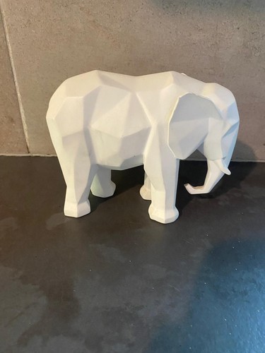 White geometric low poly - white, or