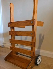 Vintage Wood Hand Cart Toy
