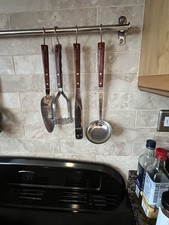 Vintage Prestige Kitchen Utensils stainless steel Teak Handles