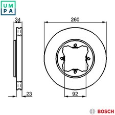 2x BRAKE DISC 0 986 478 568
