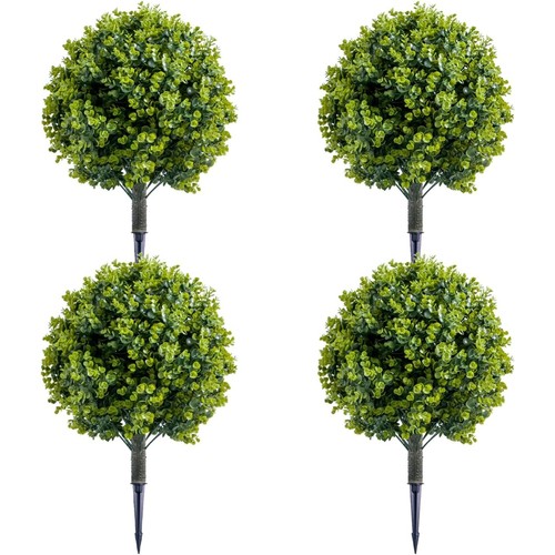 4pcs artificial boxwood - pe,