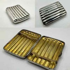 Victorian Solid Silver Small Cheroot/Cigar Case by William Neale HM.1885 (65g)