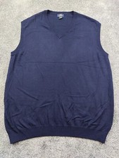 MENS "346" BROOKS BROTHERS EXTRA FINE MERINO WOOL SWEATER VEST 40-42" CHEST