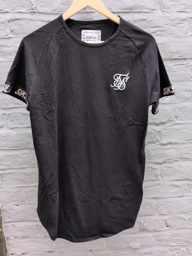 Siksilk raglan shirt black - siksilk, t