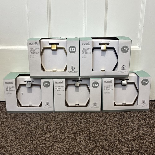 Dunelm hexagon door knockers - hexagon,
