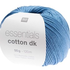 Rico Knitting Wool Yarn Essentials Cotton DK Double Knitting Sport Crochet 8 Ply