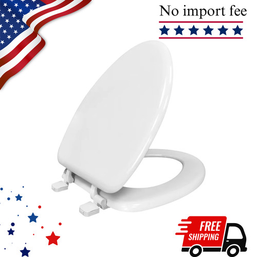 Elongated toilet seat - elongated, in