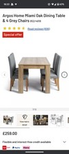 Argos Miami Table & Chairs