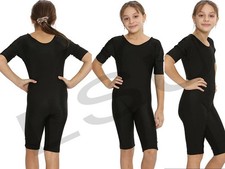 Kids Girls Swim Costume Lightweight Stretchable unisex swimming suit Black