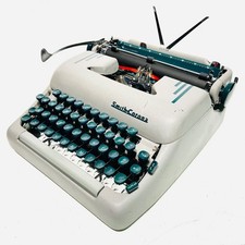 Smith-Corona CURSIVE SCRIPT FONT ‘Super’ Compact Typewriter  - Beautiful Unworn
