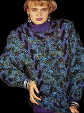 1980s Boucle Batwing Three