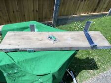 Industrial Scaffold Board Shelf Reclaimed Timber. With Brackets. Can cut To Size