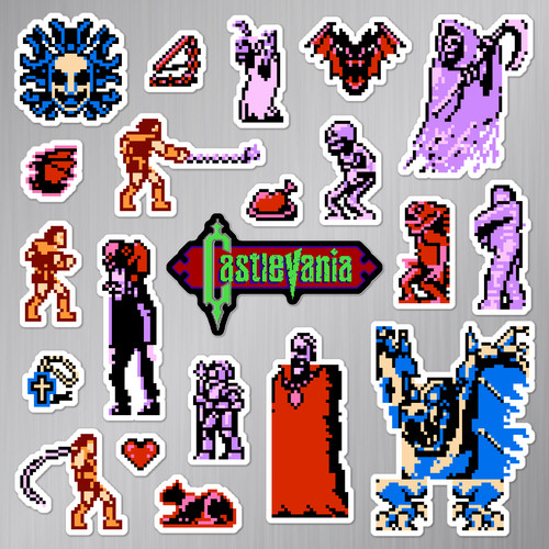 Castlevania magnets nintendo - castlevania,