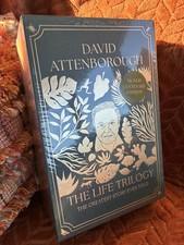 Sir David  Attenborough: SIGNED,  THE LIFE TRILOGY, Centenary Edition, New 