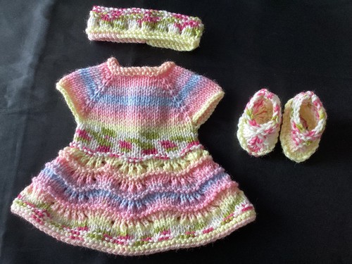 Hand knitted dolls - knitted, clothes