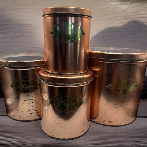 Copper metal cylinder coffee - copper,