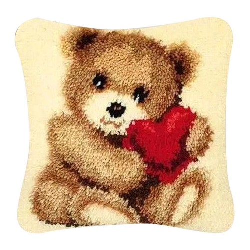 Bear love latch hook kits - love,