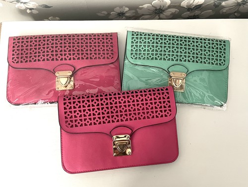 Faux leather crossbody - faux,