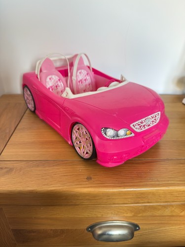 Barbie pink convertible - barbie,
