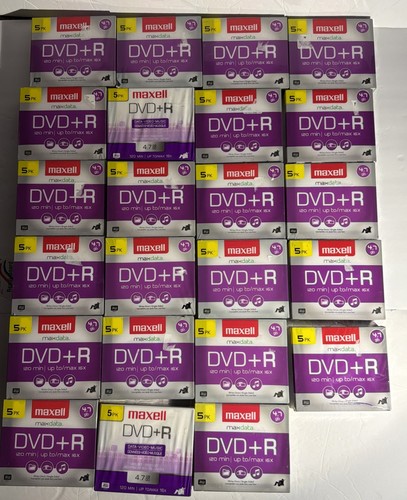 Lot 115 maxell dvd - lot, of
