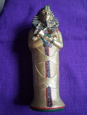 *PHAROAH* gold Tomb Trinket Box Egyptian Coffin Ornament
