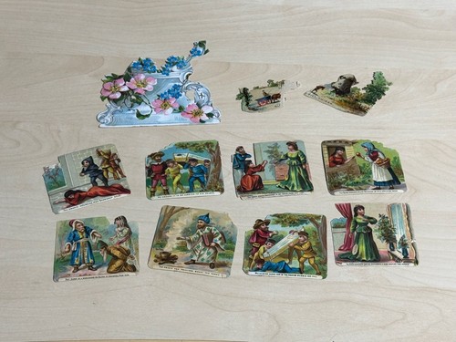 Small lot antique die cut - antique,