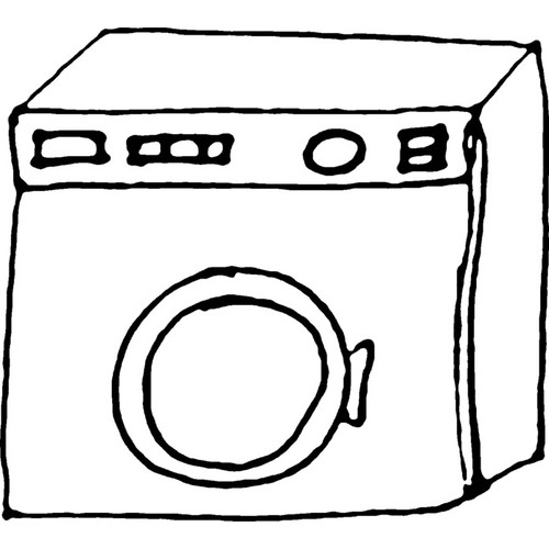 Washing machine unmounted - 'washing,