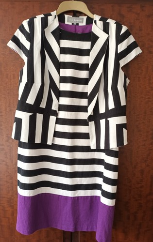 Fully lined white black - m&s,